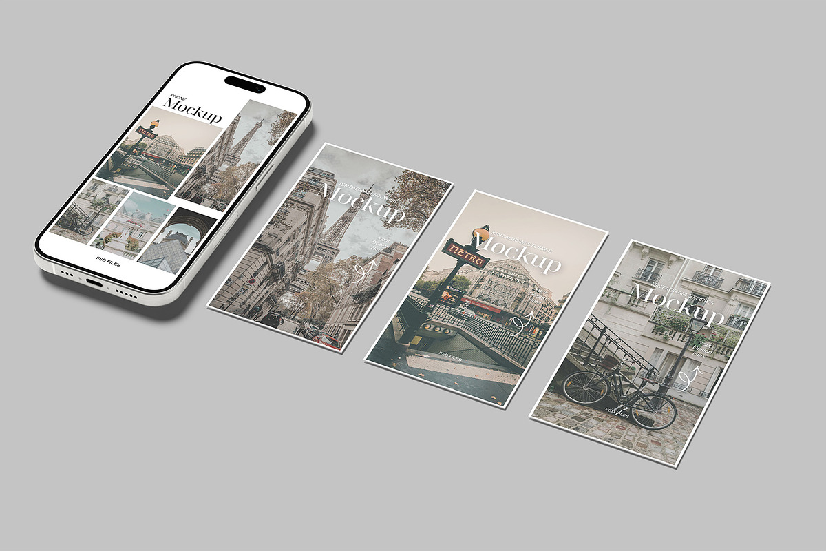 Instagram Stories Mockup, an iPhone Mockup by Graphiculon (Photo 7 of 11)