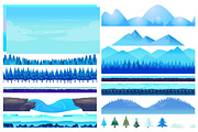 Landscape Constructor Set I, a Background Graphic by 2dvillShop (Thumbnail 5 of 6)