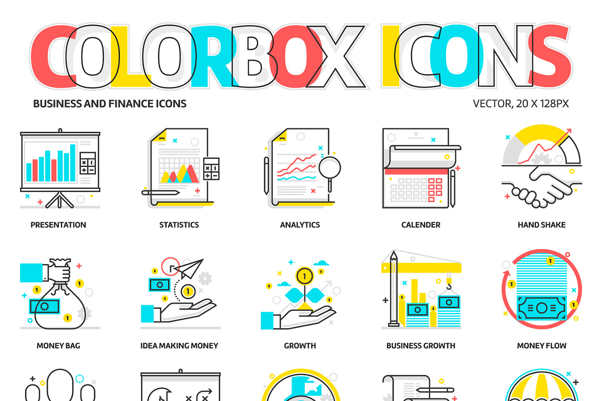 Color box icons bundle, an Icon by Howcolour (Photo 18 of 34)