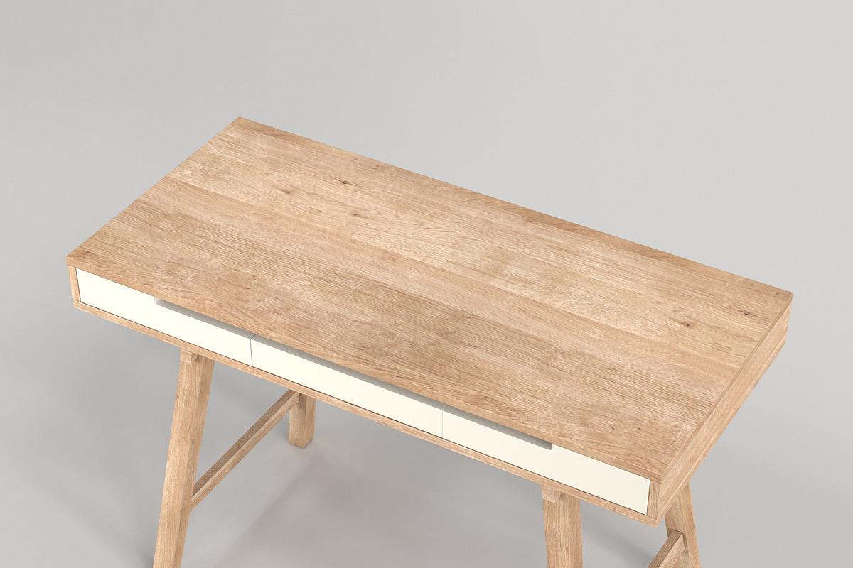 Scandinavian Desk 03, a Furniture 3D Model by maxtracing2 (Photo 4 of 11)