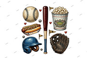 Baseball Game Day Sports Clipart, an Illustration by Designking (Thumbnail 1 of 6)