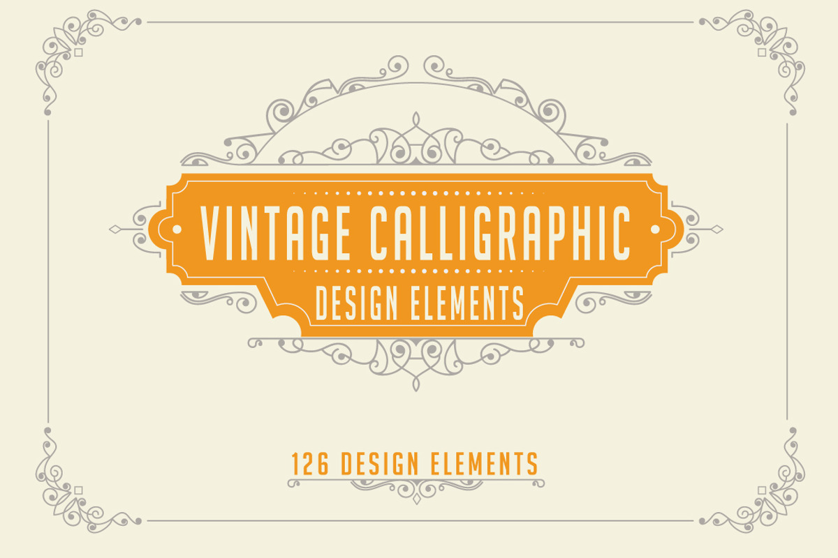 Calligraphic Design Elements Set 2