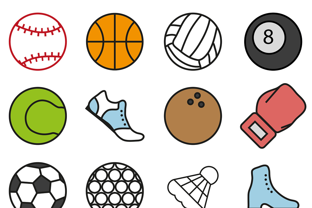 Set of accessories for the sports