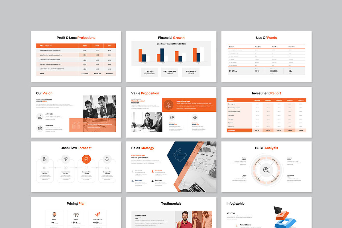 Pitch-Deck Presentation Template, a Presentation Template by GenerousArt (Photo 8 of 8)