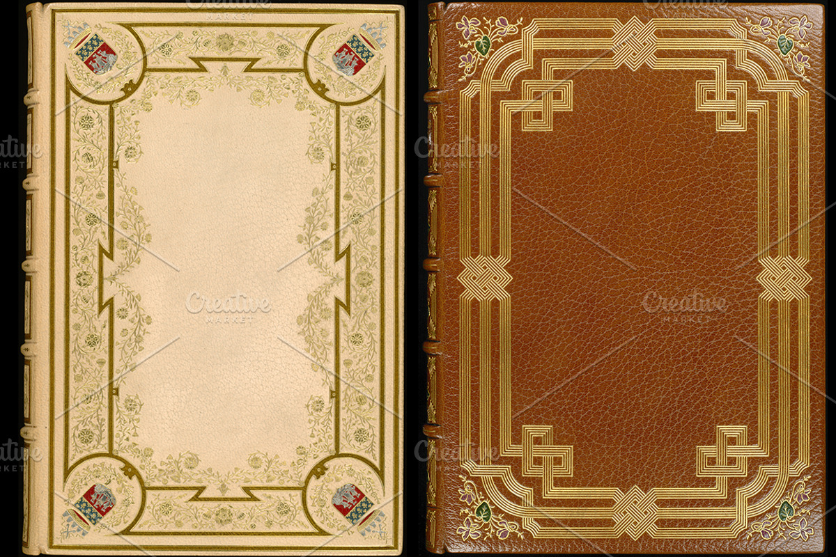 Antique Book Covers, a Texture Graphic by Blue Line Design (Photo 15 of 24)