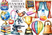 Fun School Activities Clipart, an Illustration by Daily.Designs (Thumbnail 1 of 3)