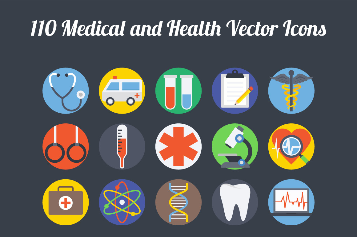 100+ Medical and Health Vector Icons | Outline Icons ~ Creative Market
