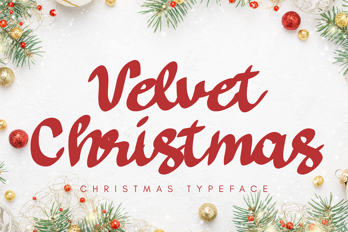 Velvet Christmas is Script font, a Script Font by Brown Cupple (Photo 1 of 12)