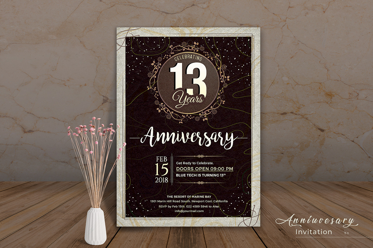 Anniversary Invitation Template, an Invitation Template by Pixavics (Photo 1 of 2)