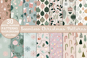 Seamless Christmas Pattern, a Pattern Graphic by DreamCafeArt (Thumbnail 1 of 7)