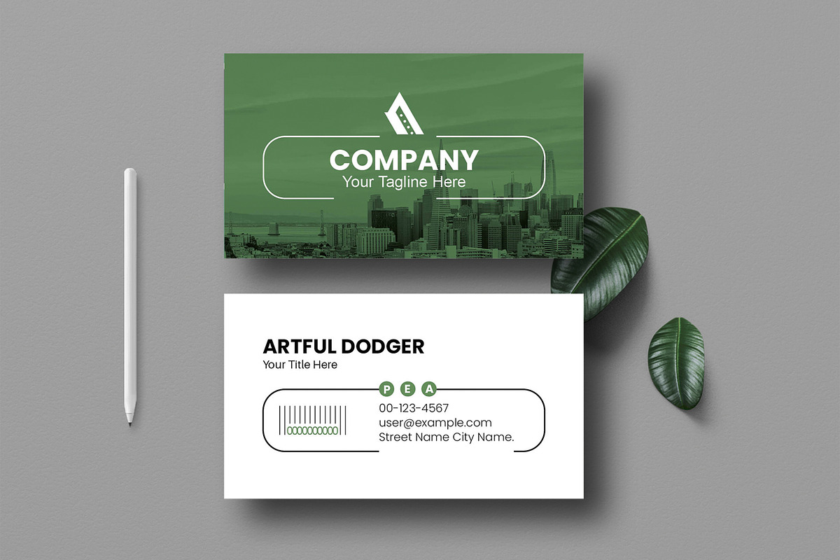 Modern Business Card Design, a Stationery Template by MightyDesign (Photo 1 of 6)