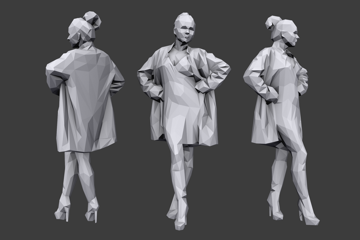 Lowpoly People Casual Pack Volume 10, a Characters & Person 3D Model by Kanistra Studio (Photo 6 of 8)