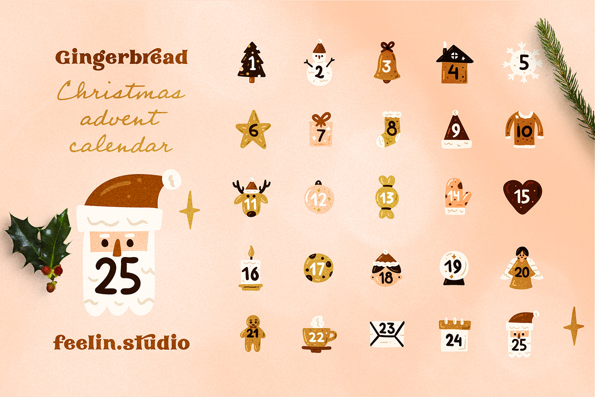 Christmas Collection — Gingerbread, an Animal Illustration by adwintash (Photo 4 of 18)