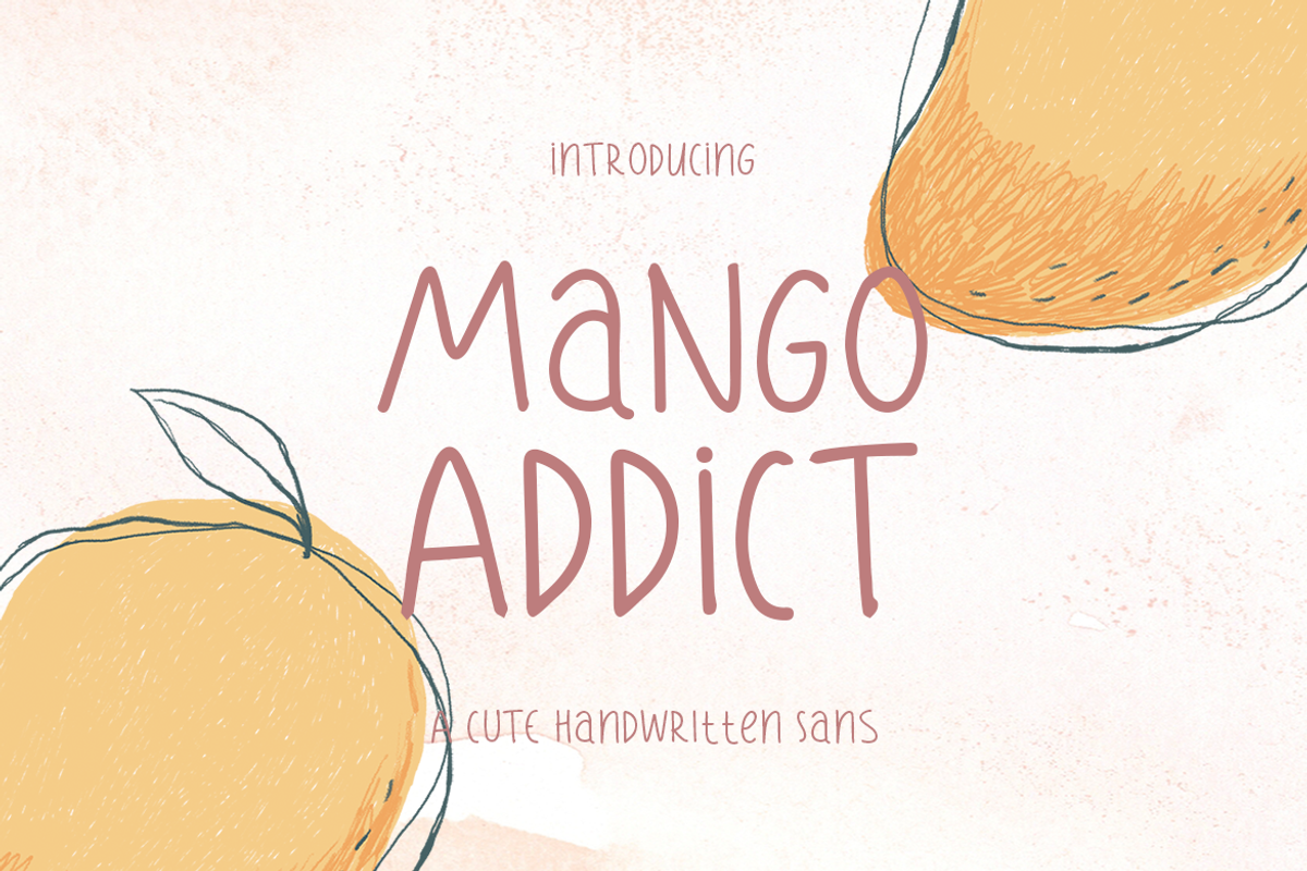 Mango Addict, a Sans Serif Font by artism_design (Photo 1 of 6)