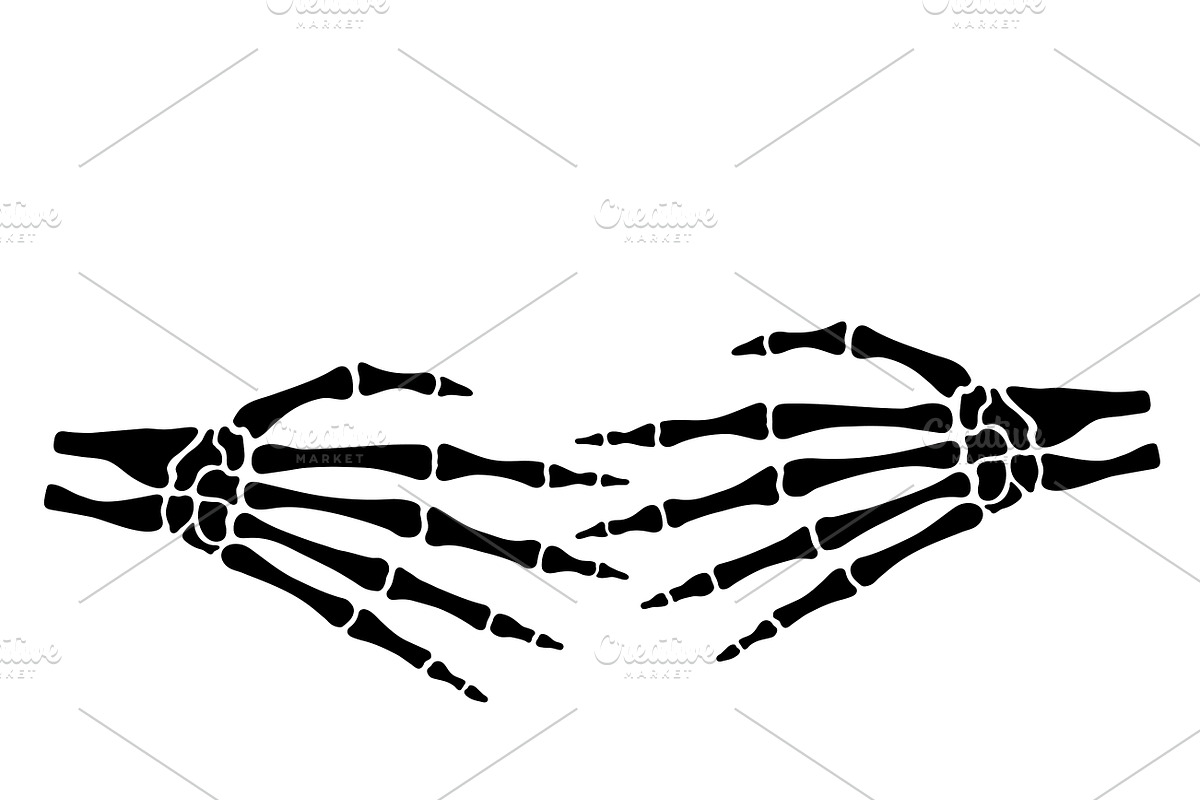 Skeleton Fingers Set, Cut Files, a Person Illustration by Watercolor_Vector Graphic (Photo 14 of 16)