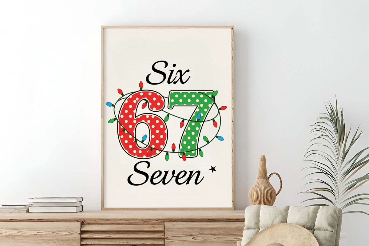 Christmas Six Seven Png,Funny PNG, an Illustration by SinaCreation (Photo 3 of 5)
