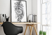 Dotwork feathers. Tattoo collection, an Illustration by Astarta (Thumbnail 3 of 6)