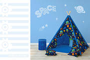 Robots and space. Vector pattern, a Pattern Graphic by LartGraphics (Thumbnail 3 of 12)