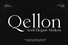 Qellon – Elegant Modern Serif