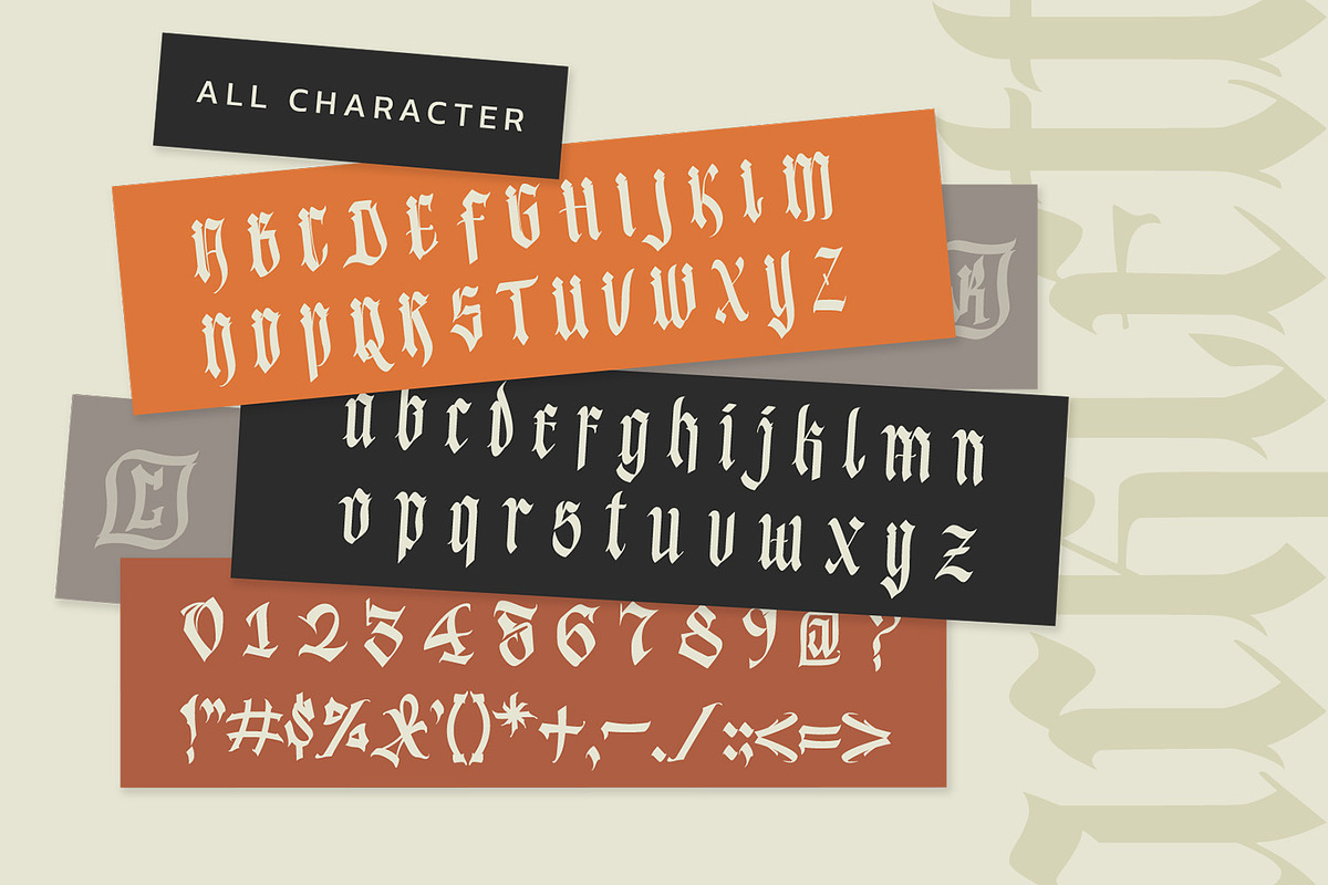 Blacktones, a Blackletter Font by Vintage Division (Photo 9 of 10)