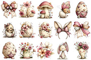 Whimsical Easter Clipart Bundle, an Illustration by OK Design (Thumbnail 3 of 6)