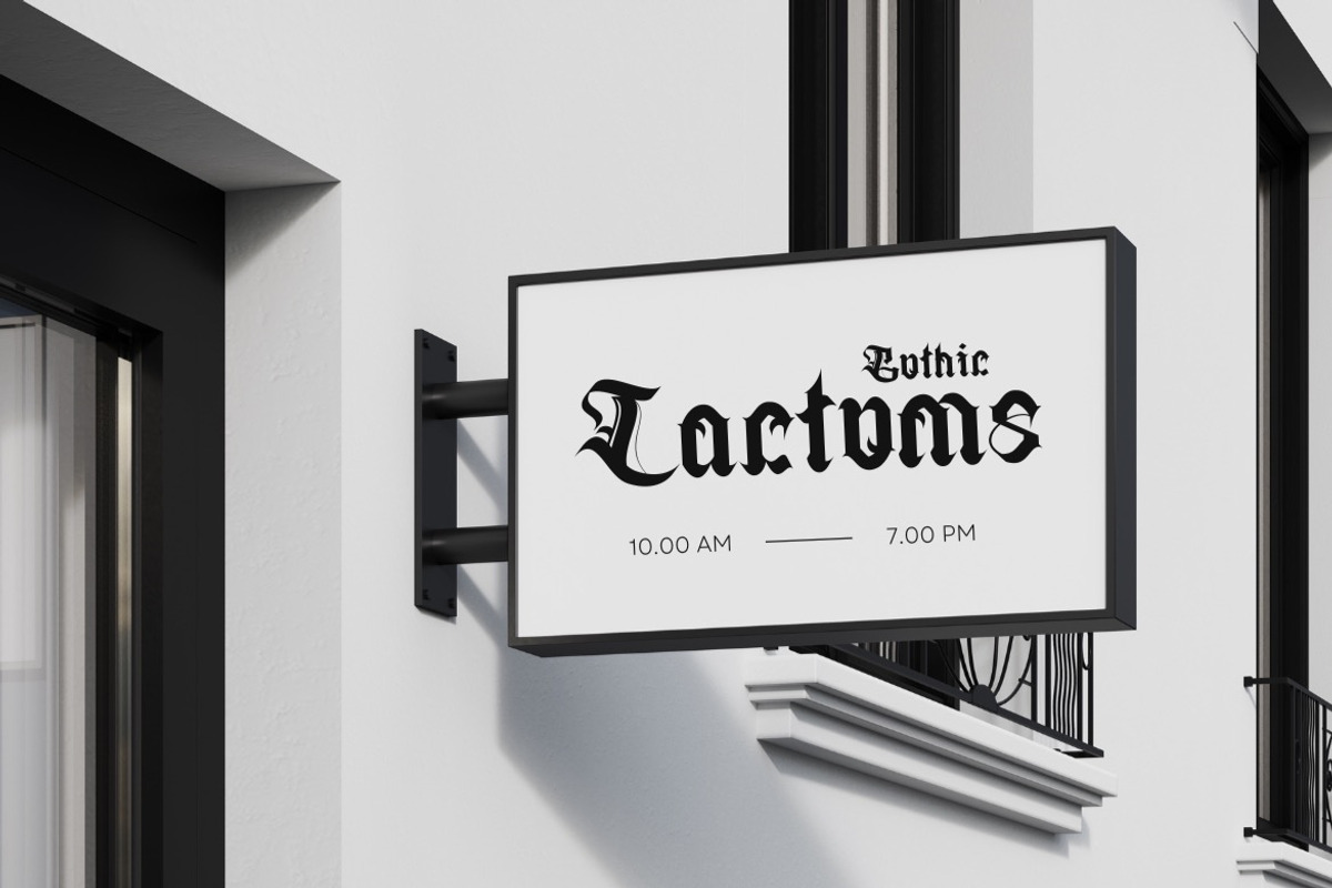 Lactoms - Modern Blackletter Font, a Blackletter Font by Dhabee (Photo 8 of 15)