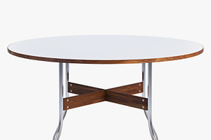 Nelson Swag Leg Round Table 3d Model