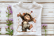 Watercolor Graduation Animals Clipar, an Illustration by OK Design (Thumbnail 6 of 6)