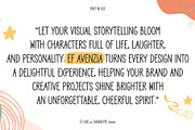 EF Avenzia, a Handwritten Font by Zafara Studios (Thumbnail 5 of 6)