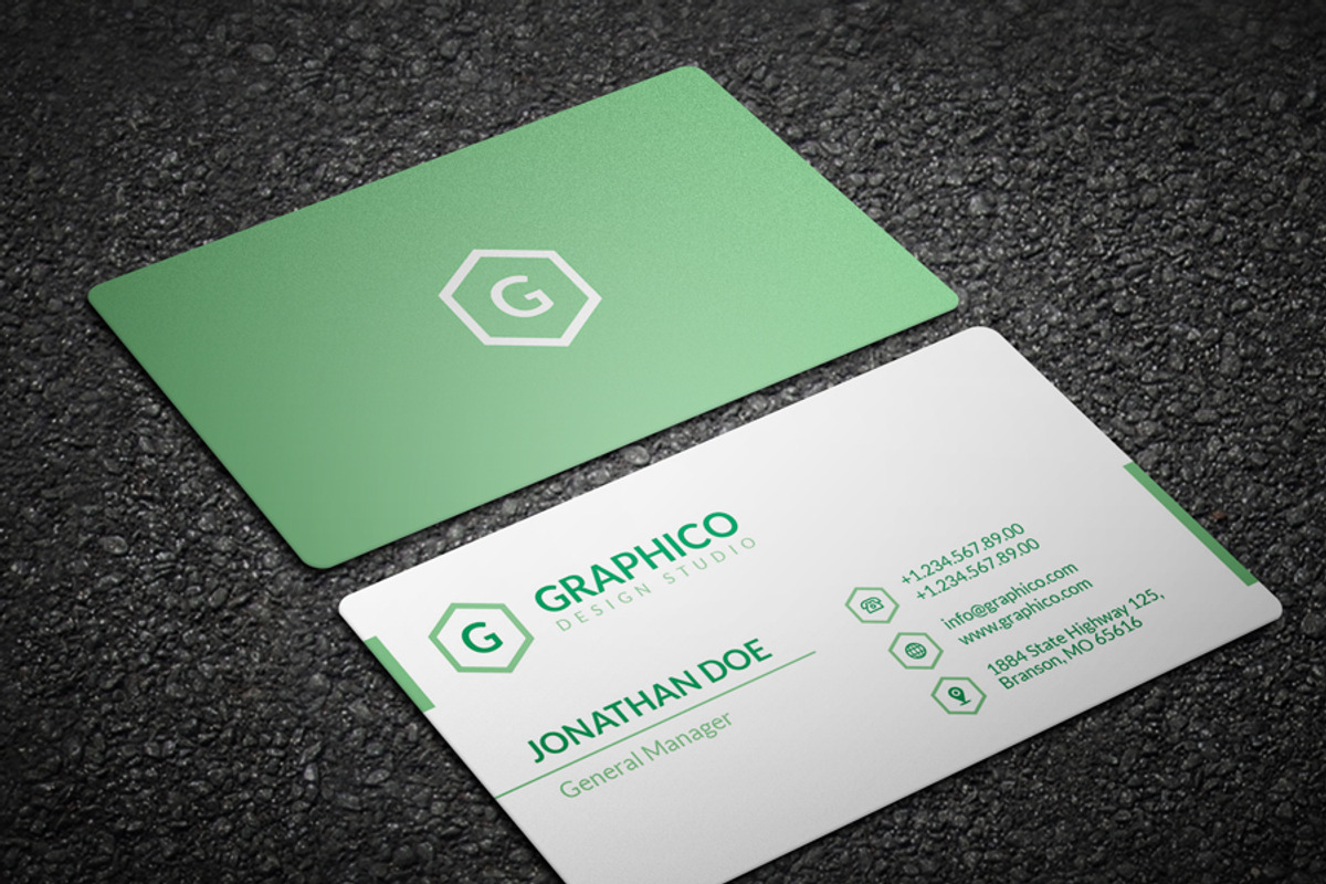 Simple Corporate Business Card 47, a Business Card Template by ND Design (Photo 6 of 7)