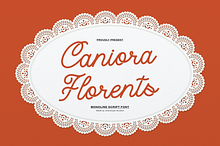 Caniora Florents | Monoline Script
