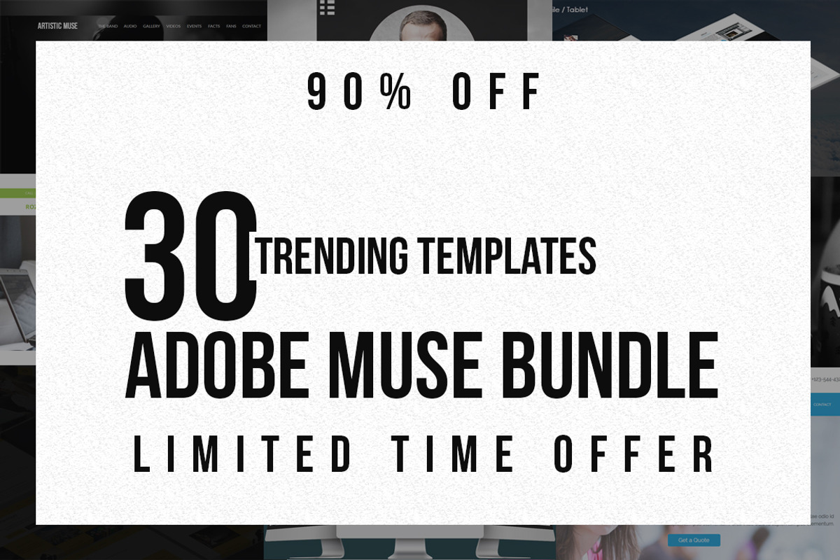 The Trending Adobe Muse Bundle, a Websites & App Template by Creative Slides