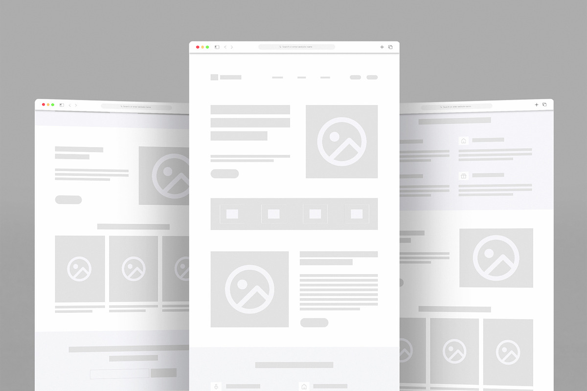 Landing Page Wireframe Template, a Landing Page Template by ContestDesign (Photo 1 of 6)