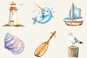 Adventure at Sea Nursery Clipart, an Illustration by OK Design (Thumbnail 3 of 5)