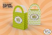 Party Square Gift Bag Pack Mockup, a Cups & Container Mockup by INCDesign (Thumbnail 5 of 7)