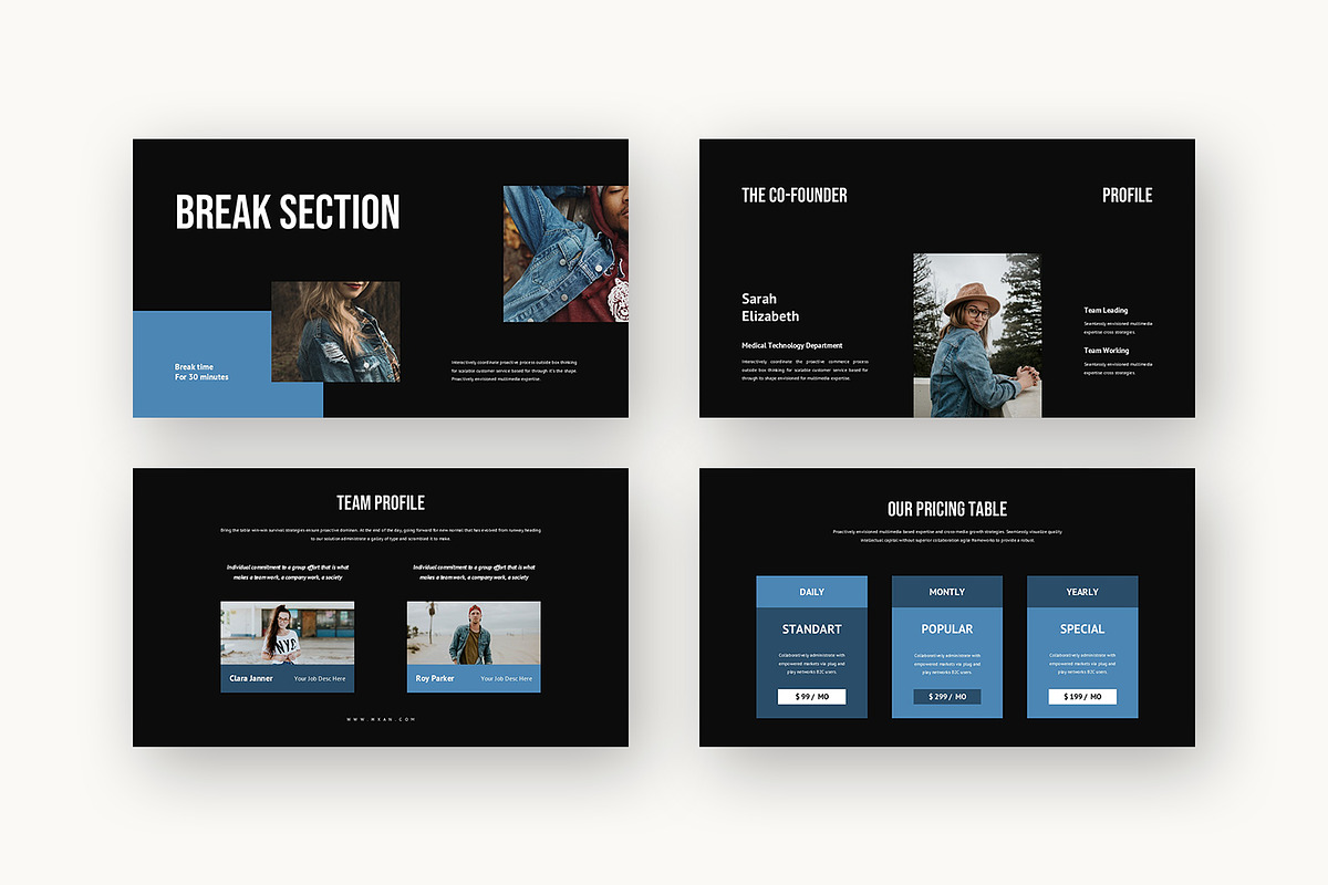 Hxan : Casual Wear Powerpoint, a Presentation Template by Punkl Camp (Photo 11 of 16)