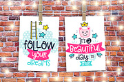 36 Funny Color Cards with Quote, a Card Template by Velliniki (Thumbnail 5 of 7)