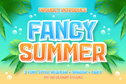 Fancy Summer Font, a Handwritten Font by QR Design Studio (Thumbnail 1 of 9)