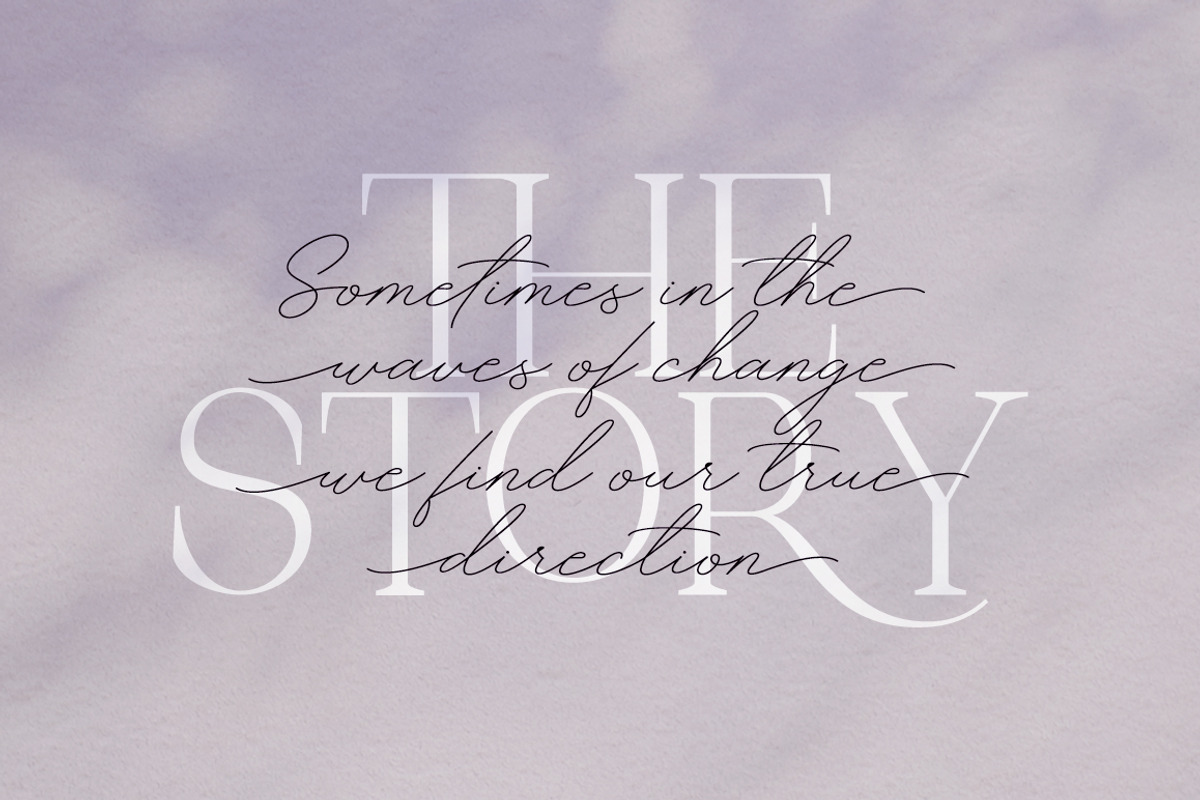 Stay Glory Font Duo, a Script Font by Letter Fresh (Photo 3 of 7)