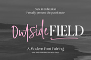 Outside Field - Font Pairing, a Handwritten Font by Godbless Studio (Thumbnail 1 of 15)