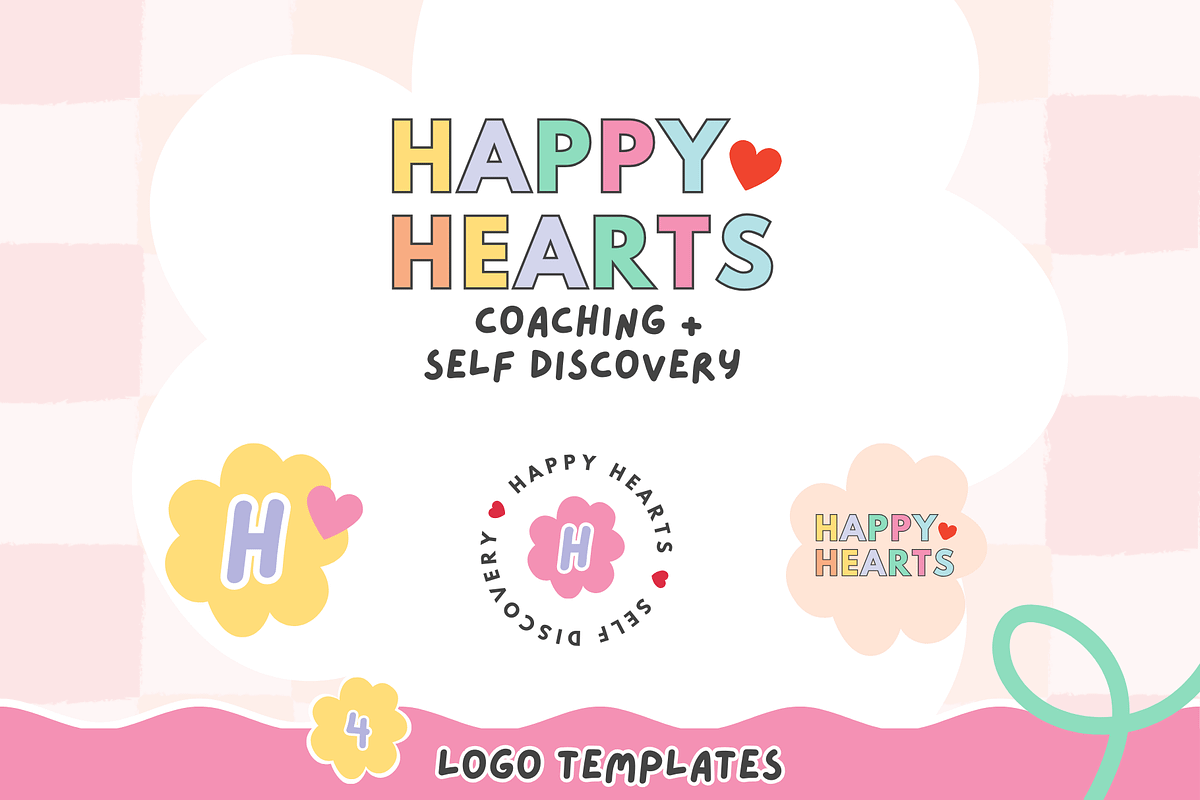 Colorful logo + Canva Branding Kit, a Branding & Logo Template by Kurly Creative (Photo 3 of 9)