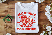 Knitted Popcorn & Heart Png, an Illustration by Craft Nest (Thumbnail 5 of 7)
