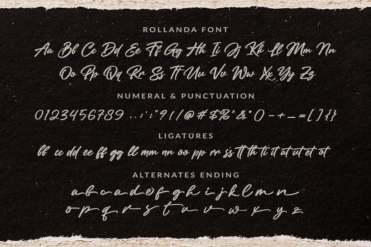 SALE! Rollanda - Textured Signature, a Script Font by Subectype Studio (Photo 10 of 10)