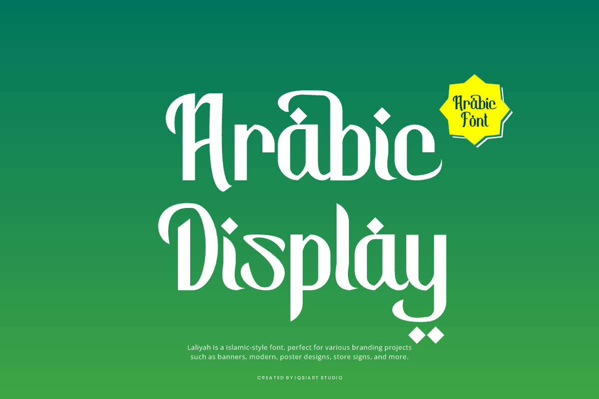 Laliyah - Arabic Ramadhan Font, a Sans Serif Font by Iqsiart Studio (Photo 3 of 8)