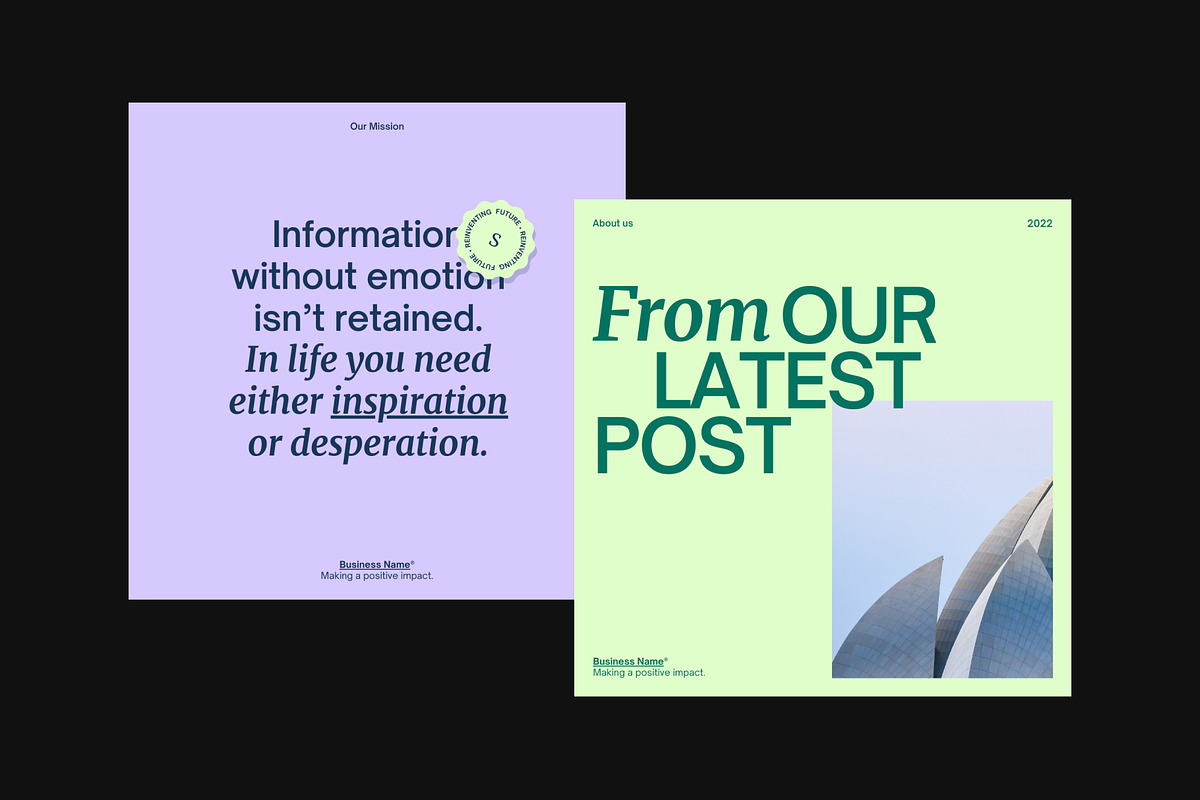 Business Templates (Canva & PSD), a Social Media Template by at.studio (Photo 2 of 6)