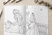 Magical Princess Coloring Book Vol28, a Person Illustration by ikarifq shop (Thumbnail 3 of 7)