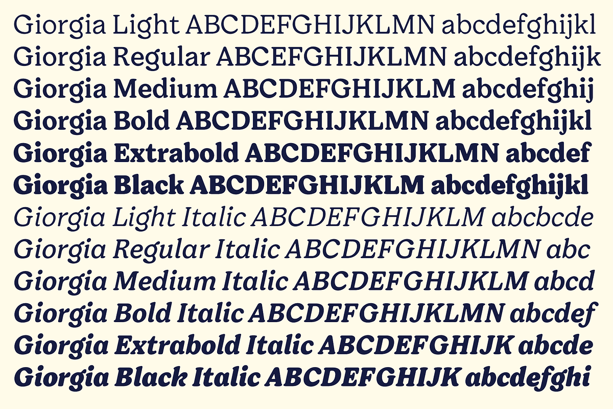 Giorgia - Soft Serif Family, a Serif Font by Fenotype (Photo 6 of 13)