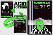 Flat design acid poster template, an Education Illustration by ZinetroN (Thumbnail 1 of 3)