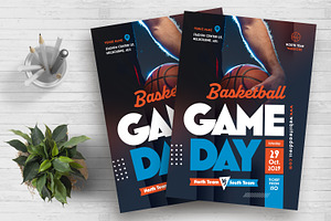 Basketball Game Day Flyer Template, a Flyer Template by Boostock