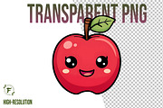 kawaii Fruits Clipart, an Illustration by Forhadx5 (Thumbnail 2 of 10)